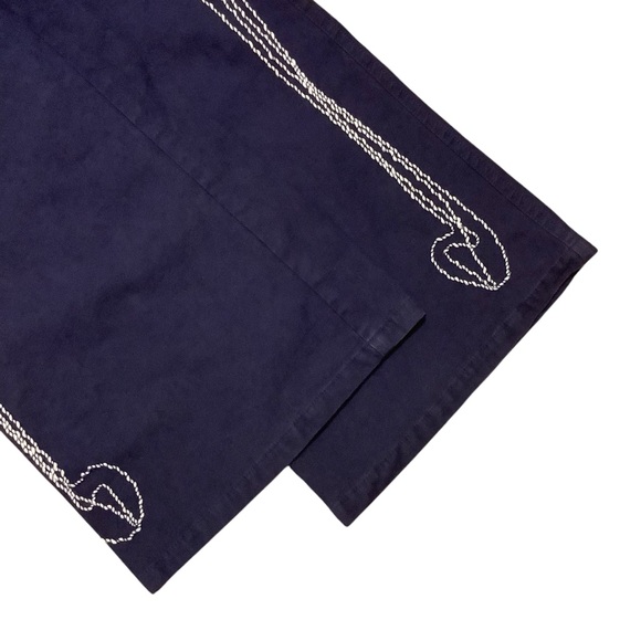 SPANNER SPORT BLUE EMBROIDERED COTTON BLEND DRESS PANTS/ Size 6 - Picture 7 of 11
